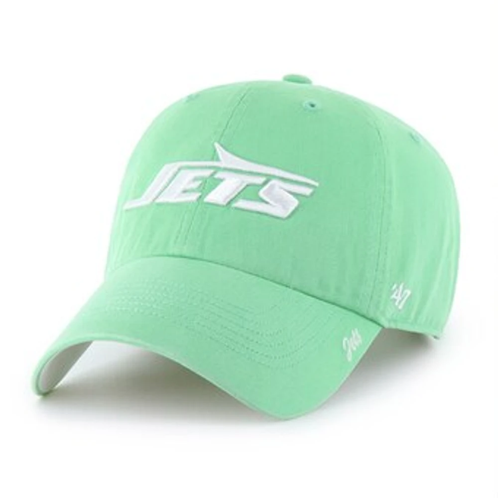 Women's '47 Green New York Jets Luminance Cheer Clean Up Adjustable Hat