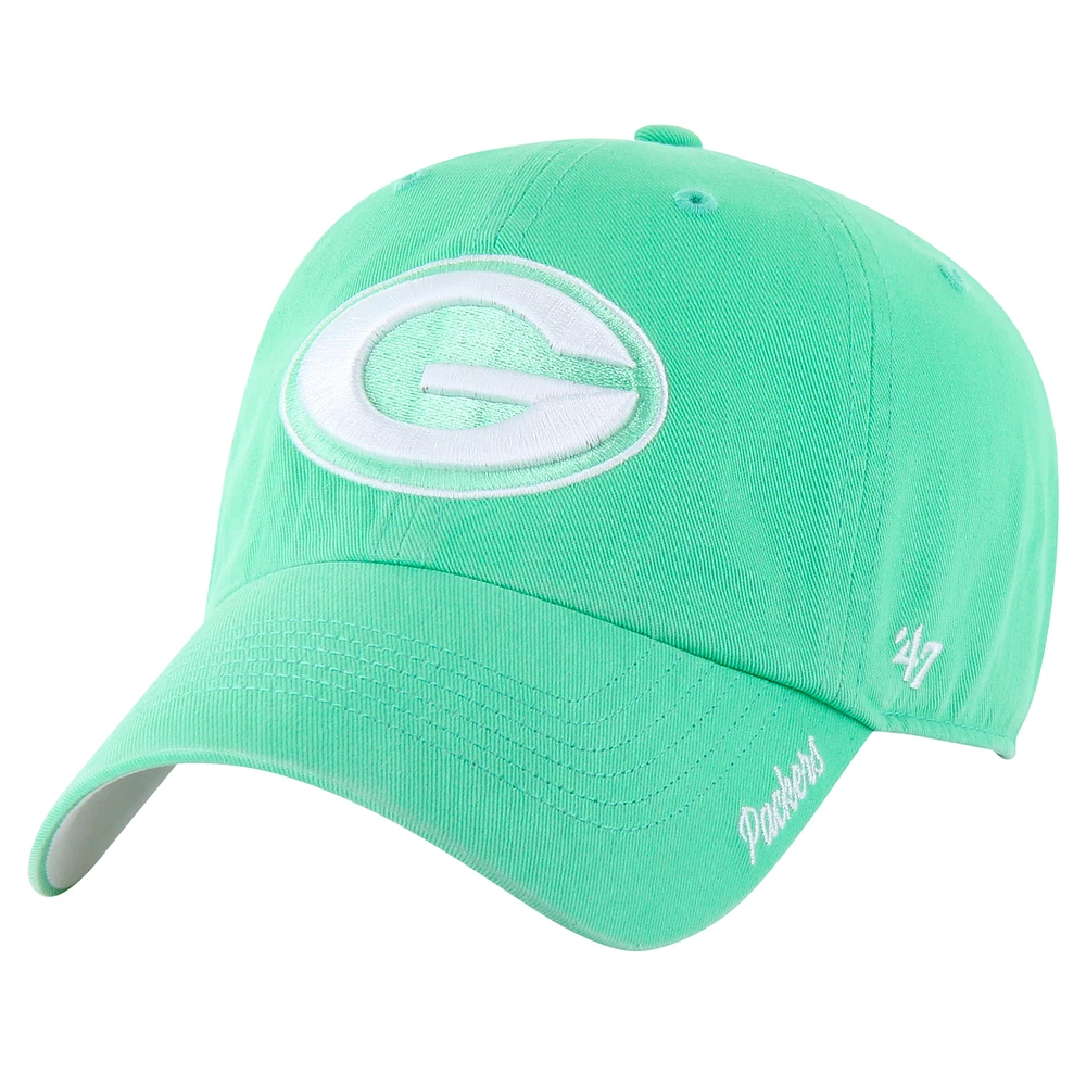 Women's '47 Green Green Bay Packers Luminance Cheer Clean Up Adjustable Hat