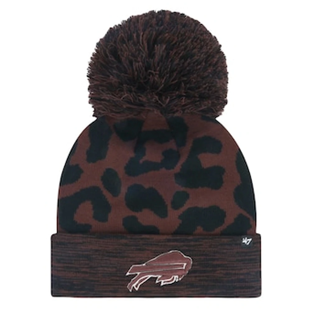 Women's '47 Brown Buffalo Bills Cacao Cuffed Knit Hat with Pom