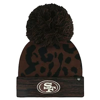 Women's '47 Brown San Francisco 49ers Cacao Cuffed Knit Hat with Pom