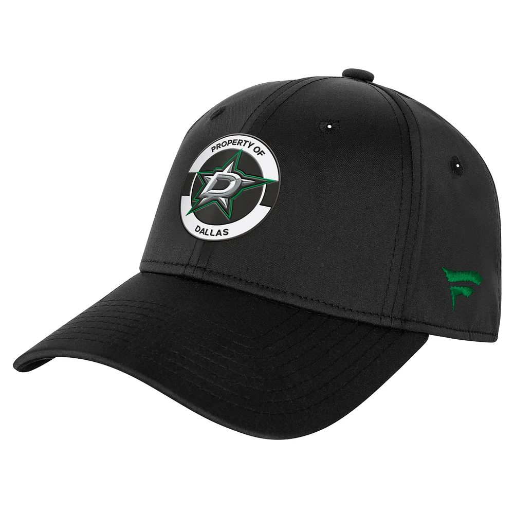 Youth Fanatics Black Dallas Stars Authentic Pro Training Camp Stretch Fit Hat