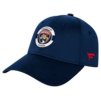 Youth Fanatics Navy Florida Panthers Authentic Pro Training Camp Stretch Fit Hat