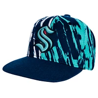 Youth Deep Sea Blue Seattle Kraken Propel Flat Brim Snapback Hat