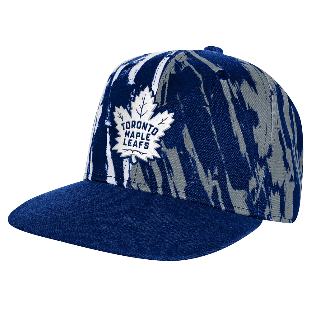 Youth Blue Toronto Maple Leafs Propel Flat Brim Snapback Hat