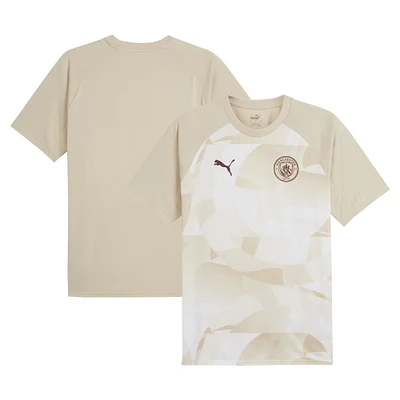 Men's Puma Tan Manchester City 2023/24 Pre-Match Jersey