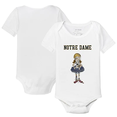 Infant Tiny Turnip  White Notre Dame Fighting Irish Bodysuit