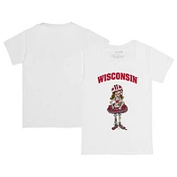 Infant Tiny Turnip  White Wisconsin Badgers T-Shirt