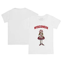 Toddler Tiny Turnip  White Wisconsin Badgers T-Shirt