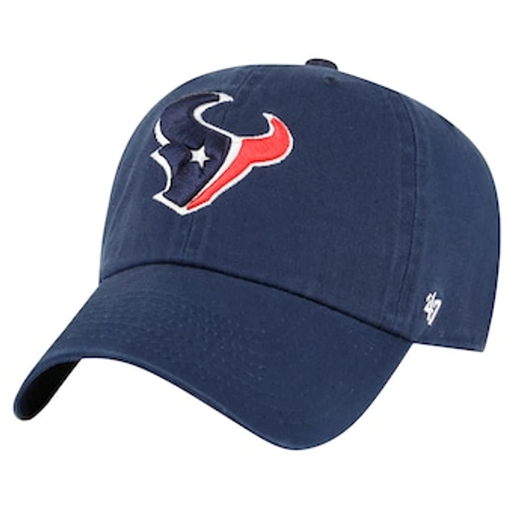 Men's '47 Navy Houston Texans Clean Up Primary Adjustable Hat