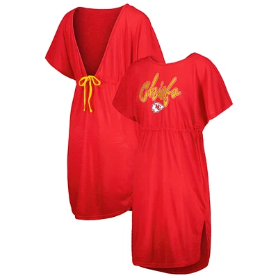 Women's G-III 4Her by Carl Banks Red Kansas City Chiefs Versus Swim Cover-Up