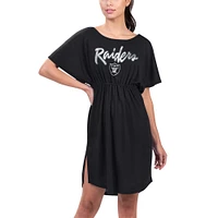 Women's G-III 4Her by Carl Banks Black Las Vegas Raiders Versus Swim Cover-Up