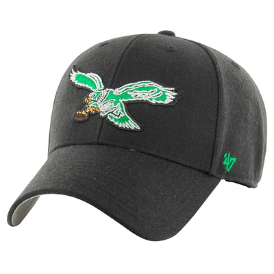 Men's '47 Black Philadelphia Eagles MVP Adjustable Hat