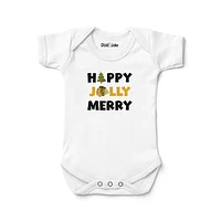 Newborn & Infant Chad Jake  White Chicago Blackhawks Jolly Christmas Bodysuit