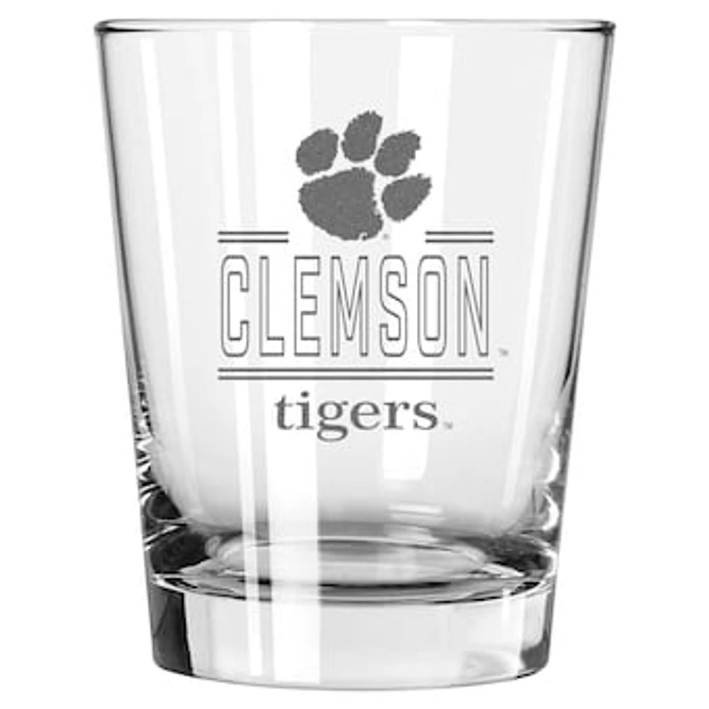 The Memory Company Clemson Tigers 15oz. Double Old Fashioned Glass