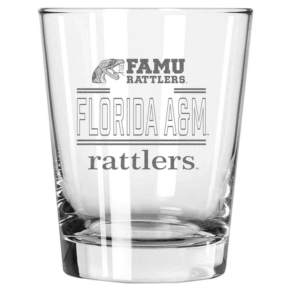 The Memory Company Florida A&M Rattlers 15oz. Double Old Fashioned Glass