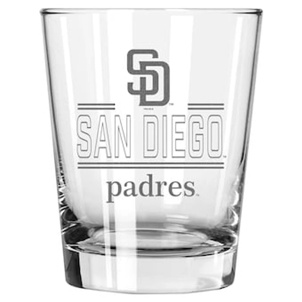 The Memory Company San Diego Padres 15oz. Double Old Fashioned Glass