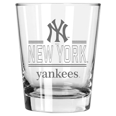 The Memory Company New York Yankees 15oz. Double Old Fashioned Glass