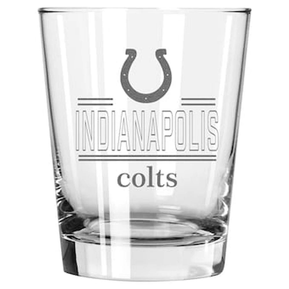 The Memory Company Indianapolis Colts 15oz. Double Old Fashioned Glass