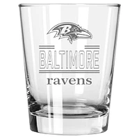 The Memory Company Baltimore Ravens 15oz. Double Old Fashioned Glass