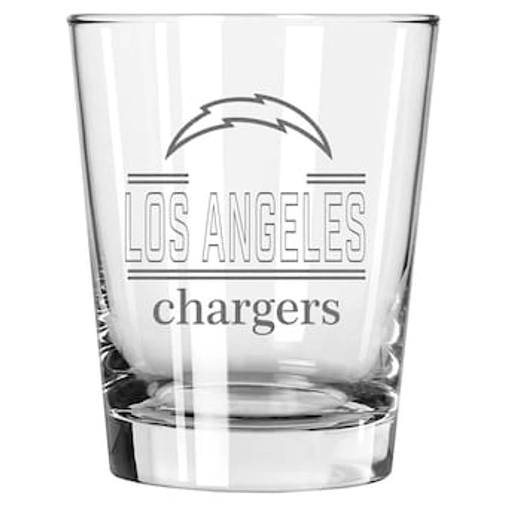 The Memory Company Los Angeles Chargers 15oz. Double Old Fashioned Glass