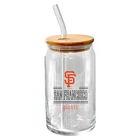 The Memory Company San Francisco Giants 16oz. Classic Crew Beer Glass with Bamboo Lid