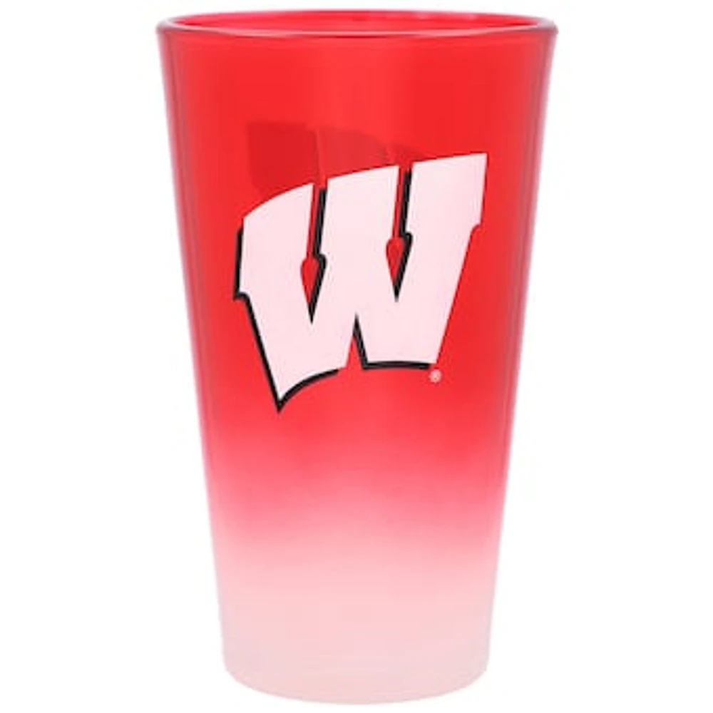 Wisconsin Badgers 16oz. Ombre Pint Glass