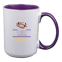 LSU Tigers 15oz. Classic Crew Inner Color Ceramic Mug