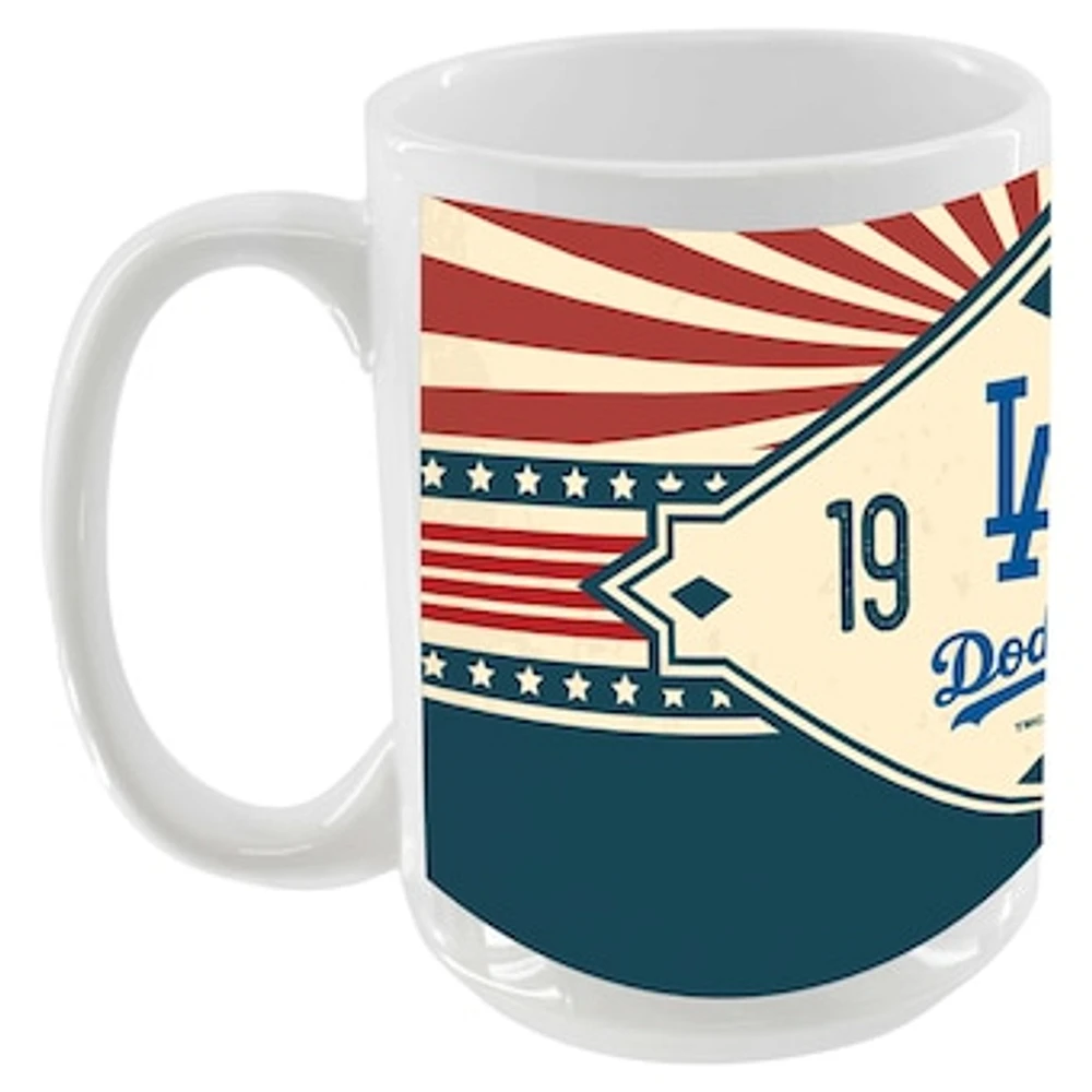 Los Angeles Dodgers 15oz. Americana Diamond Mug