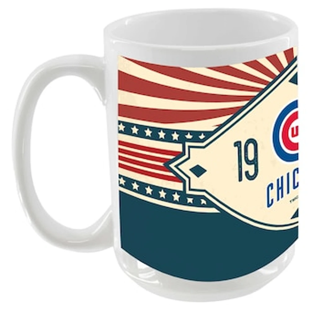 Chicago Cubs 15oz. Americana Diamond Mug