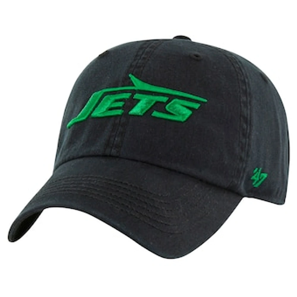 Men's '47 Black New York Jets Classic Franchise Legacy Fitted Hat