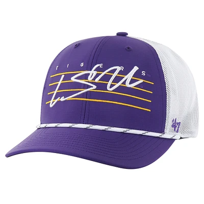 Men's '47 Purple LSU Tigers Downburst Trucker Adjustable Hat