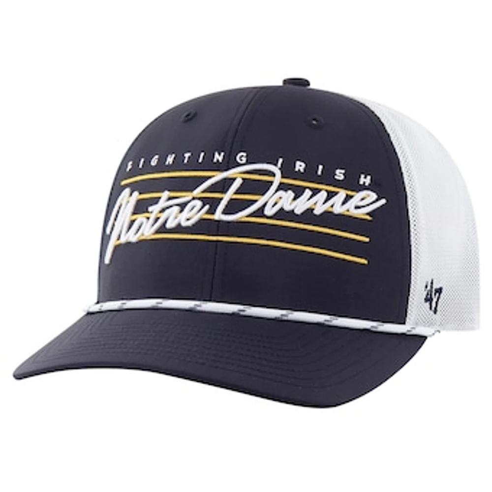 Men's '47 Navy Notre Dame Fighting Irish Downburst Trucker Adjustable Hat