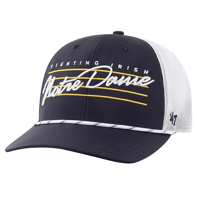 Men's '47 Navy Notre Dame Fighting Irish Downburst Trucker Adjustable Hat