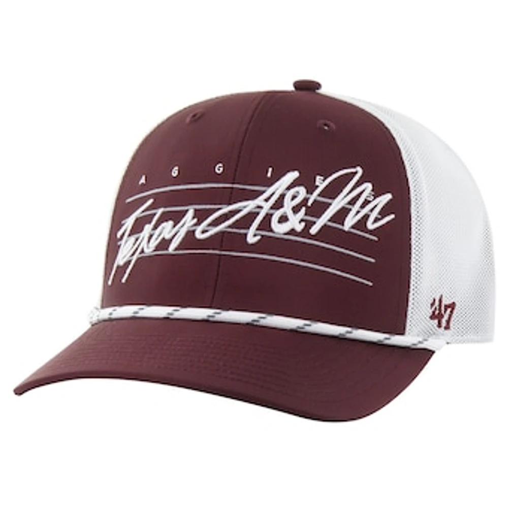 Men's '47 Maroon Texas A&M Aggies Downburst Trucker Adjustable Hat