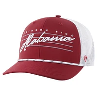 Men's '47 Crimson Alabama Crimson Tide Downburst Trucker Adjustable Hat