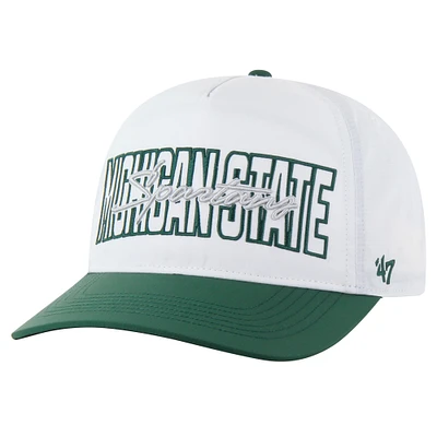 Men's '47  White Michigan State Spartans Lineman Hitch brrr° Adjustable Hat