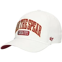 Men's '47  White Florida State Seminoles Local Arch Hitch Snapback Hat