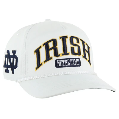 Men's '47  White Notre Dame Fighting Irish Local Arch Hitch Snapback Hat