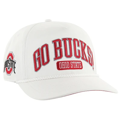 Men's '47  White Ohio State Buckeyes Local Arch Hitch Snapback Hat