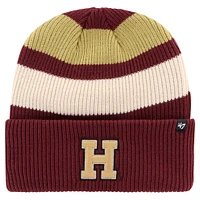 Men's '47 Crimson Harvard Crimson Clubhouse Jennings Cuffed Knit Hat