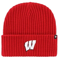 Men's '47 Red Wisconsin Badgers Harbor Cuffed Knit Hat