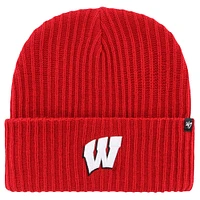 Men's '47 Red Wisconsin Badgers Harbor Cuffed Knit Hat