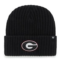 Men's '47 Black Georgia Bulldogs Harbor Cuffed Knit Hat