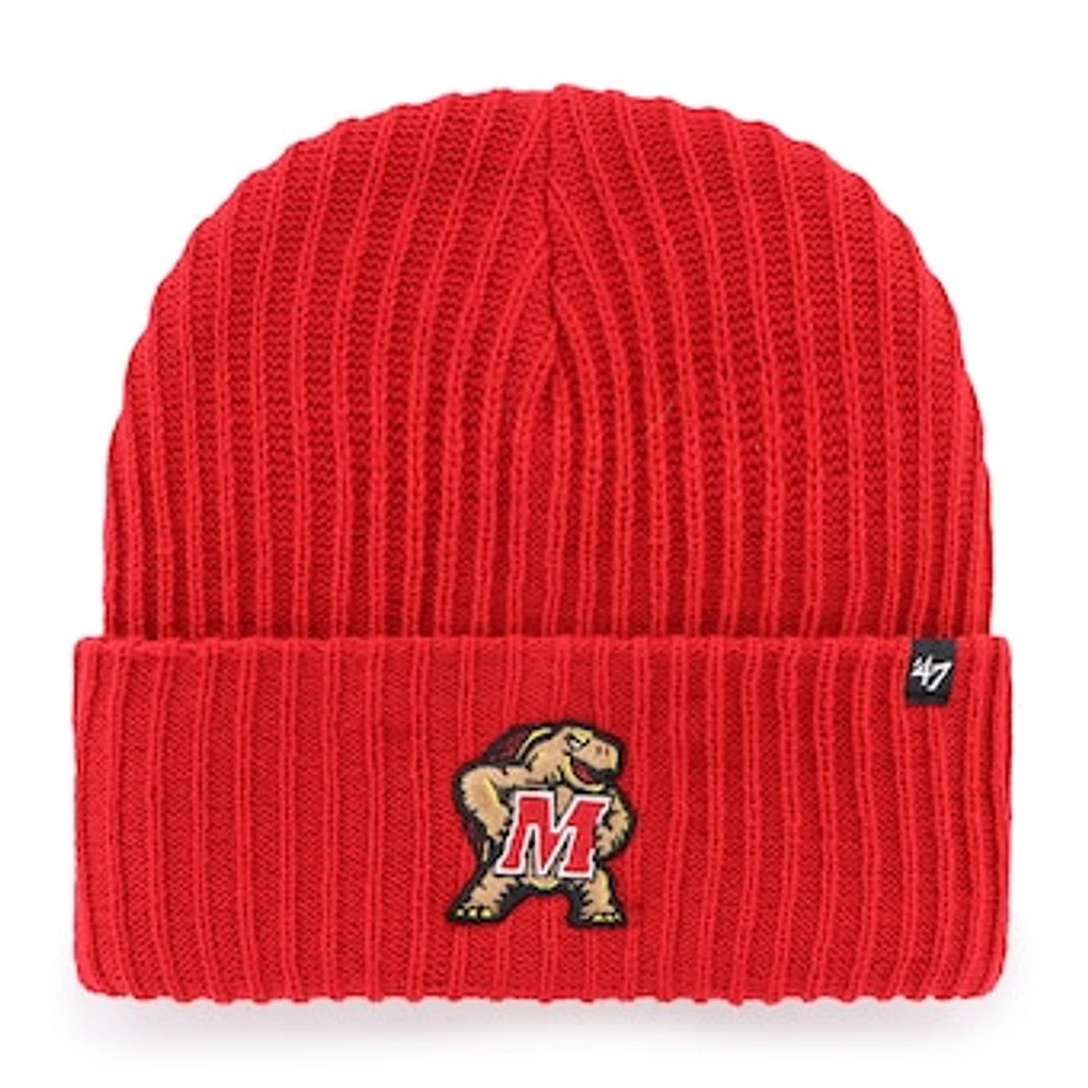 Men's '47 Red Maryland Terrapins Harbor Cuffed Knit Hat