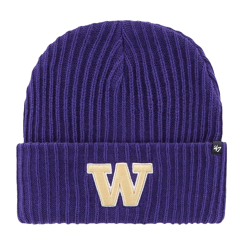 Men's '47 Purple Washington Huskies Harbor Cuffed Knit Hat