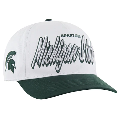 Men's '47 White Michigan State Spartans Drop Shadow Hitch Adjustable Hat