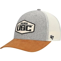 Men's '47 Heather Gray USC Trojans Drover Trucker Adjustable Hat