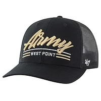 Men's '47 Black Army Black Knights Garner Trucker Adjustable Hat