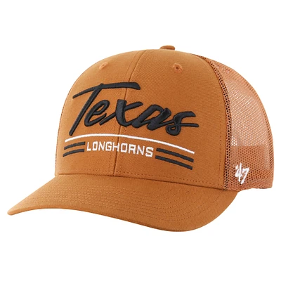 Men's '47 Burnt Orange Texas Longhorns Garner Trucker Adjustable Hat