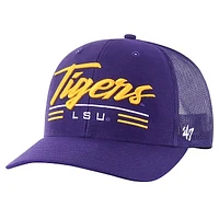 Men's '47 Purple LSU Tigers Garner Trucker Adjustable Hat